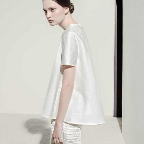 Co Collection A-Line Ribbed Short Sleeve Top Spring 2015 Collection - Picture 1 of 8